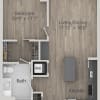 Floor plan: 2-1B