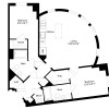 Floor plan: 2B1