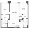 Floor plan: 2B1 - 2 Bed/2 Bath