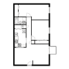 Floor plan: Two Bed One Bath
