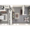 Floor plan: 1 Bed 1 Bath
