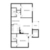 Floor plan: 2 bedroom flat