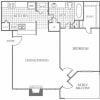 Floor plan: 1B