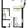 Floor plan: One Bedroom One Bathroom