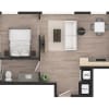 Floor plan: 1BD1u