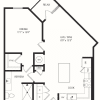 Floor plan: A1 - 1x1