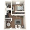 Floor plan: 1x1