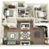 Floor plan: B3 Whitman