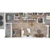 Floor plan: 2 Bed/2 Bath Den - Tidewater