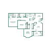 Floor plan: 3 Bd/2 Ba (R)