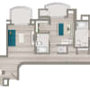 Floor plan: 2 Bedroom