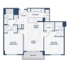 Floor plan: 2/2 PENTHOUSE