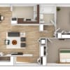 Floor plan: 2 Bedroom