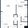 Floor plan: 1 Bed/1 Bath-1K1 ALT