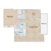 Floor plan: One Bedroom Den