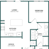 Floor plan: 1 Bed/1 Bath-A5