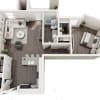Floor plan: 1BR-D