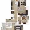 Floor plan: 2 Bed/2 Bath-B7
