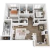Floor plan: 2x2.1