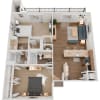 Floor plan: 2 BED CLASSIC/LUXURY