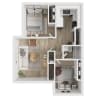 Floor plan: 2x1 Small Platinum