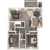 Floor plan: Two Bedroom Apartment Large