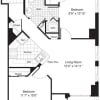 Floor plan: 2 Bedrooms A