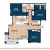 Floor plan: Three Bedroom 3A
