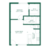 Floor plan: 1 bedroom 1 bath