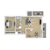 Floor plan: One Bedroom
