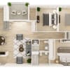 Floor plan:  3 Bed 2 Bath