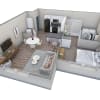 Floor plan: 1 BR Retreat Overlook