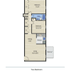 Floor plan: Two Bedroom