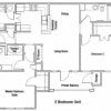 Floor plan: Two Bedroom 
