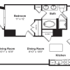 Floor plan: A27 1Bed1