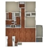 Floor plan: 3 Bedroom