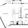 Floor plan: 1X1F