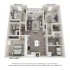 Floor plan: 3BD / 2BA