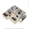 Floor plan: 1x1 A Luxury