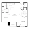 Floor plan: 2x2 D