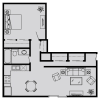 Floor plan: BSA-A w/ New Carpet