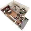 Floor plan: 1 BR Designer Overlook