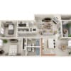 Floor plan: 2 Bedroom