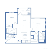 Floor plan: 2x2 B1