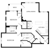 Floor plan: 2x2 E