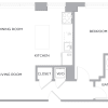 Floor plan: One Bedroom B