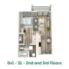 Floor plan: 0X1 S1