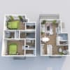 Floor plan: 2 Bedroom 2 Bathroom