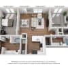 Floor plan: Andover Park 1B1
