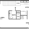 Floor plan: 3BR/1.5BA Townhome Gray